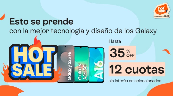Esto se prende! con la mejor tecnología y diseño de los Galaxy. hasta 12 cuotas sin interés y hasta 35% de descuento