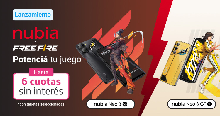 Nuevo nubia neo3 y neo3 GT. Hasta 6 cuotas sin interés.