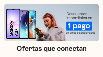 Ofertas que conectan, descuentos imperdibles en 1 pago.