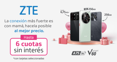 La conexión más fuerte es con mamá, hacela posible al mejor precio en hasta 6 cuotas sin interés.